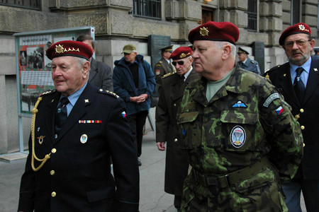 War veterans attended the first day of the exhibition