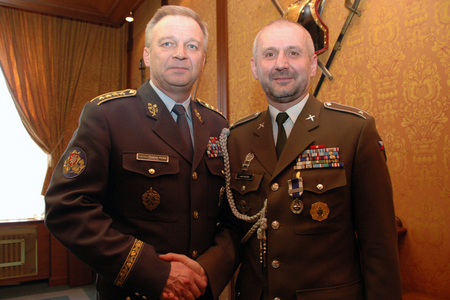 General Vlastimil Picek and Ludek Kolesa