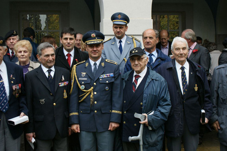 Family photo with General Verner and Deputy Minister Hrbata