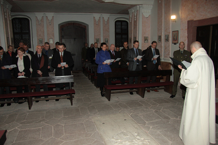 Service at the Castle's Chapel