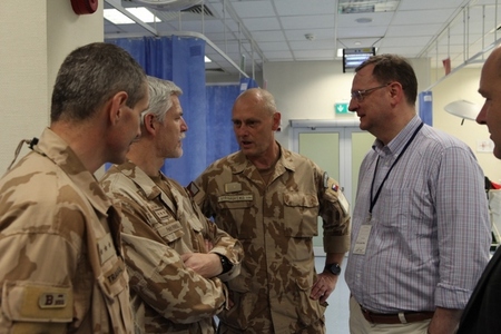 PM Necas with Czech Field Surgery Team in French Hospital at KAIA Base