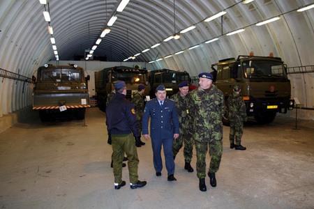 Reinforced halls are used for parking of trucks and vans