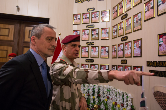 Galerie padlých hrdinů irácké armády na iráckém ministerstvu obrany