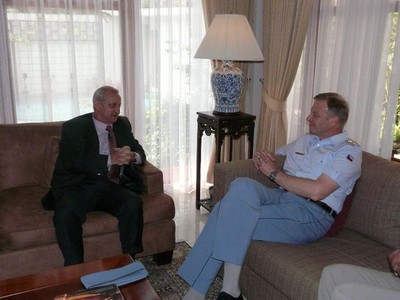 At the Czech Embassy in Bangkok
