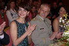 General Petr Pavel together with Czech Miss 2013 Gabriela Kratochvilova in a not easy role for jury members at the Strakonice Community House