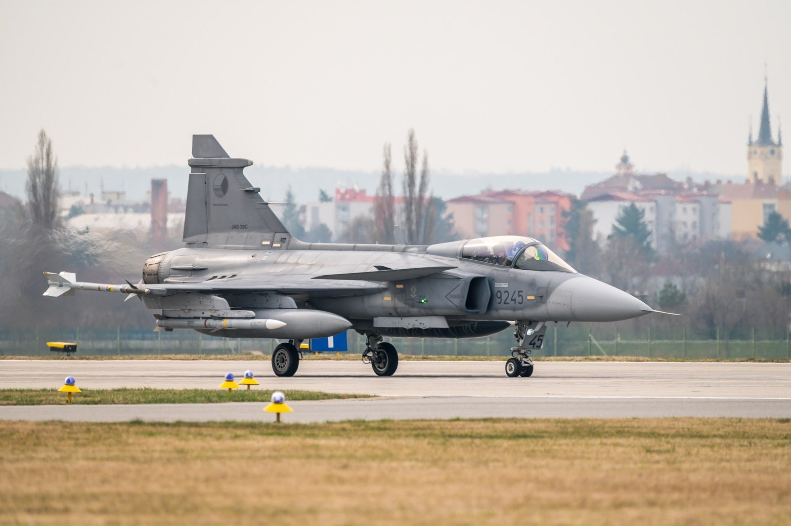 Z odletu JAS-39 Gripen