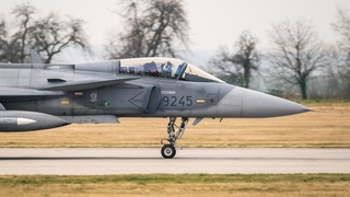 Z odletu JAS-39 Gripen