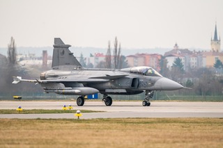 Z odletu JAS-39 Gripen