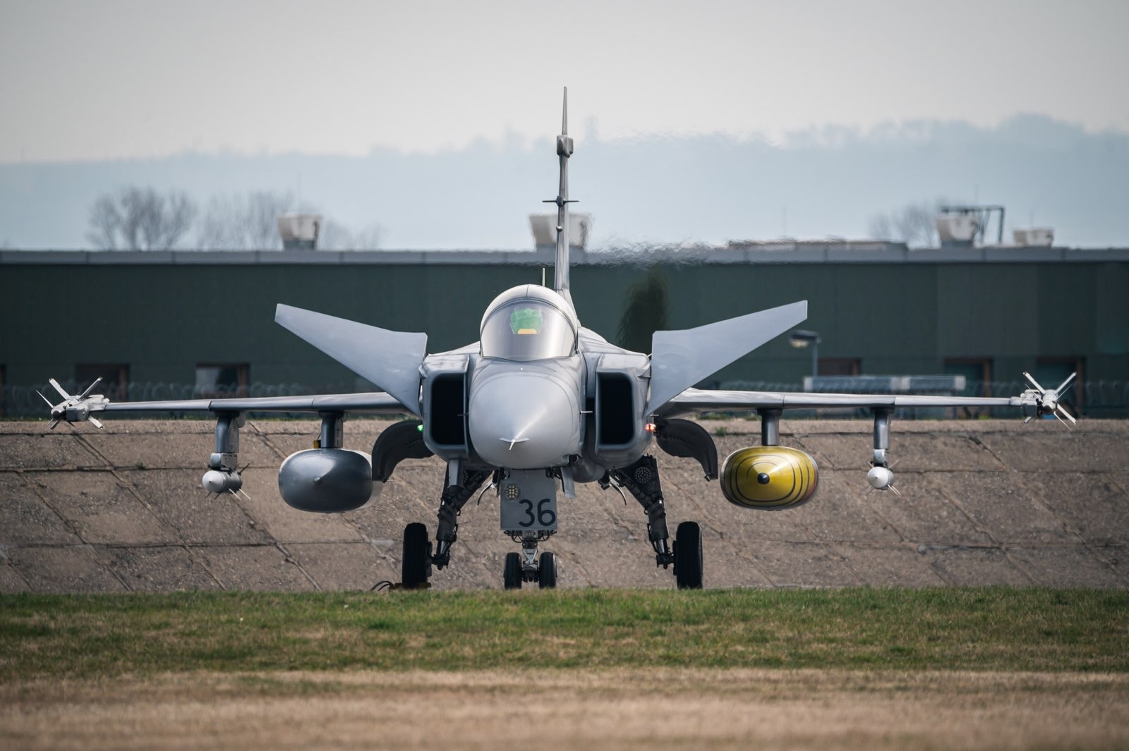 Z odletu JAS-39 Gripen