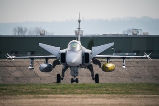 Z odletu JAS-39 Gripen