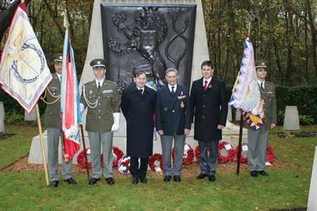 Ambassador Zantovsky, Colonel Polak and Deputy Minister Hrbata