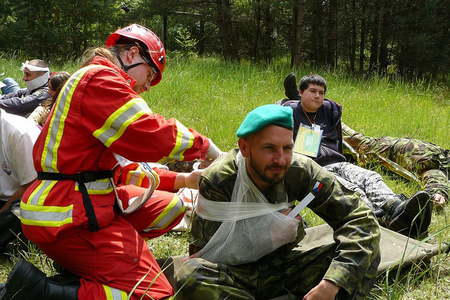 From Integrated Rescue System exercise with reservists at Ralsko (from Liberec)