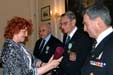 Handing over awards - veterans from the left MG I. Schwarz, Col F. Kaplan a LTC A. Polák - photo by Judita Mauerova