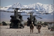 Czech personnel are transported by US helicopters