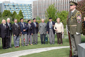 Ceremony at the Prague Cemetery